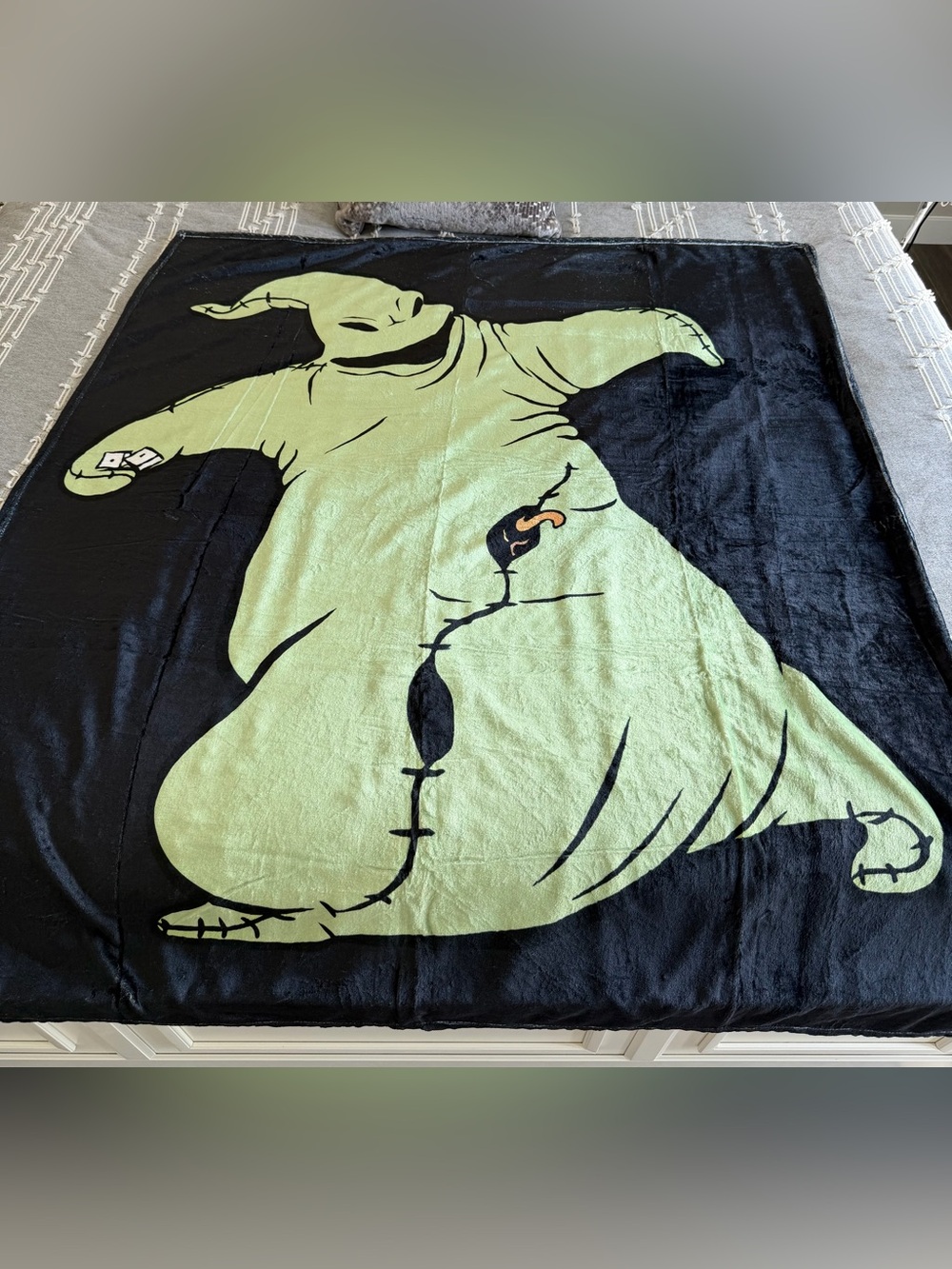 NEW Disney Nightmare Before Christmas  Oogie Boogie Plush Throw Blanket